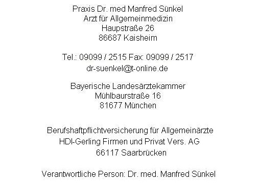 Impressum: Bei Anzeigefehler Informationen unter 09099/2515